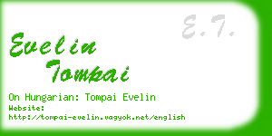 evelin tompai business card